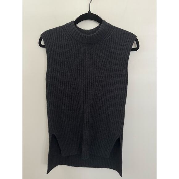 Women’s Vince Wool & Cashmere Tunic Top in Charcoal SZ XS - Picture 2 of 5